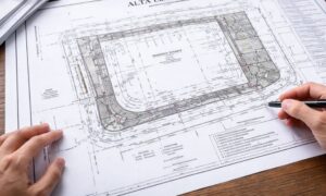 Commercial site plan survey review desk landscape - ALTA SURVEY Tennessee ALTA land title survey reviewed during early commercial due diligence with site plan and access details visible