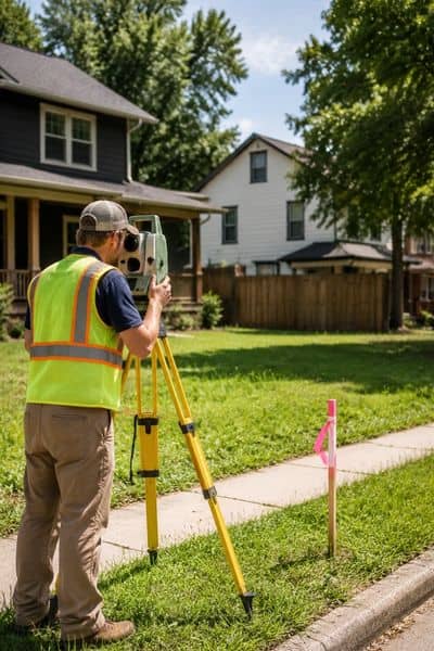 Licensed land surveyor nashville tennessee - ALTA SURVEY Tennessee Licensed land surveyor conducting a property boundary survey in Nashville Tennessee